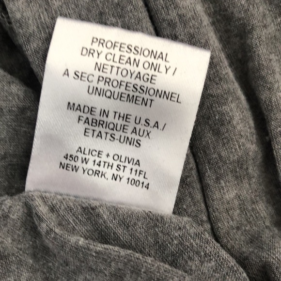 Alice and Olivia 3/4 length sleeves. High low shirt - Picture 5 of 6